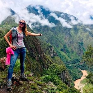 Vista del rió Vilcanota desde el Huayna Picchu